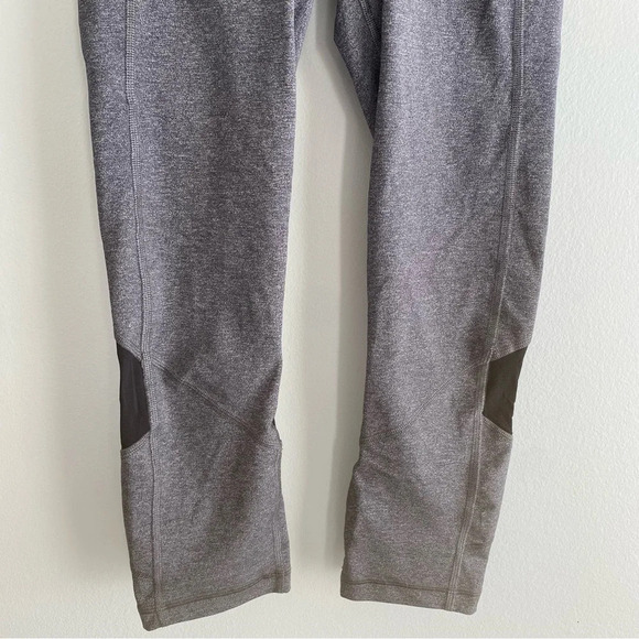 LULULEMON Pace Rival Crop *22" Heathered  Black / Black Size 4 - Picture 9 of 15
